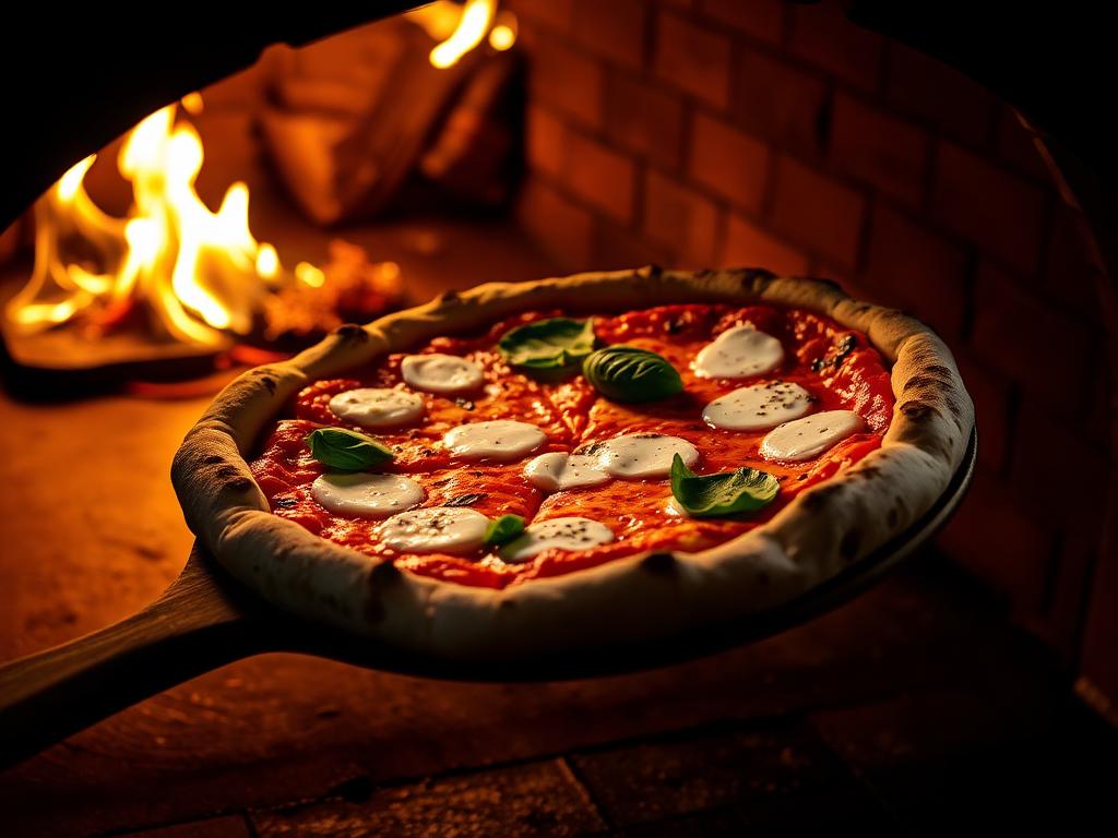 Pizza au feu de bois de la Pizzeria Au Wilson
